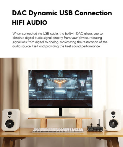 AIYIMA  Upgrade S400 Audio Bookshelf Active Speakers Studio Monitor 3 Inch Bluetooth USB DAC HiFi Home Subwoofer System TV PC