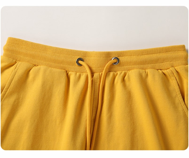 100% Cotton Shorts Custom Fashion Solid Color Short Pant Printing Company Team Logo Versatile Pants Embroidery Pattern Text