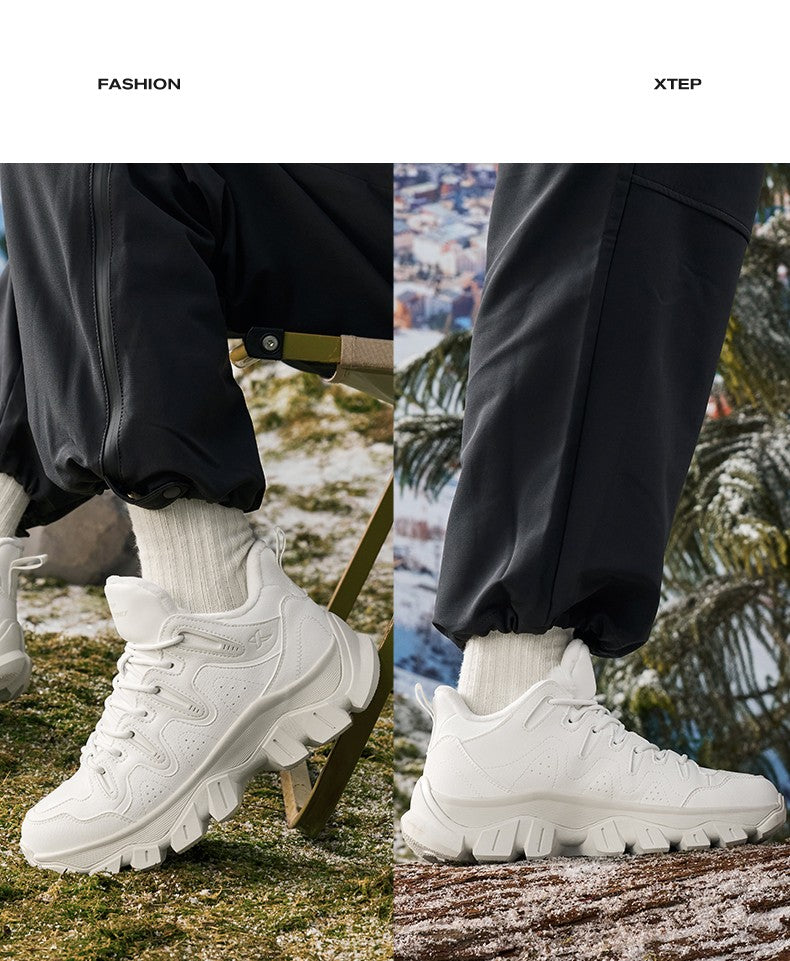 Xtep Chuanxing lite Cotton Shoes For Men 2024 Autumn Comfortable Casual Shoes Trendy Retro Soft Sneakers 876319370006