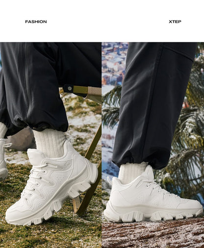 Xtep Chuanxing lite Cotton Shoes For Men 2024 Autumn Comfortable Casual Shoes Trendy Retro Soft Sneakers 876319370006