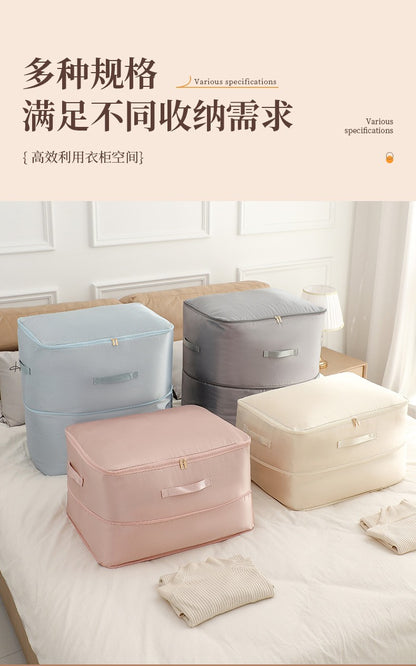 Large Compression Bag Quilt Clothes Closet Cabinet Organizer Storagepouch Ultra Space Saving Self Compression Organizer