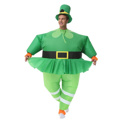 Hot Adult Blue Purple Ballet Dress Inflatable Costume Suit Anime Carnival Purim Halloween Party Cosplay Costume for Man Woman