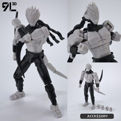 9L3D Anime Impresso Jujutsu Kaisen Sukuna Yuji Yuta Satoru Gojo Bonecos Sorte Dummy 13 Articulados para Modelagem Brinquedos Manequins