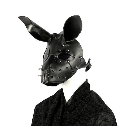 Bunny Mask Halloween Masque Three-dimensional Steampunk Bunny Carnival Leather Mask PU Rabbit Cosplay Masks 3D Rabbit Masque