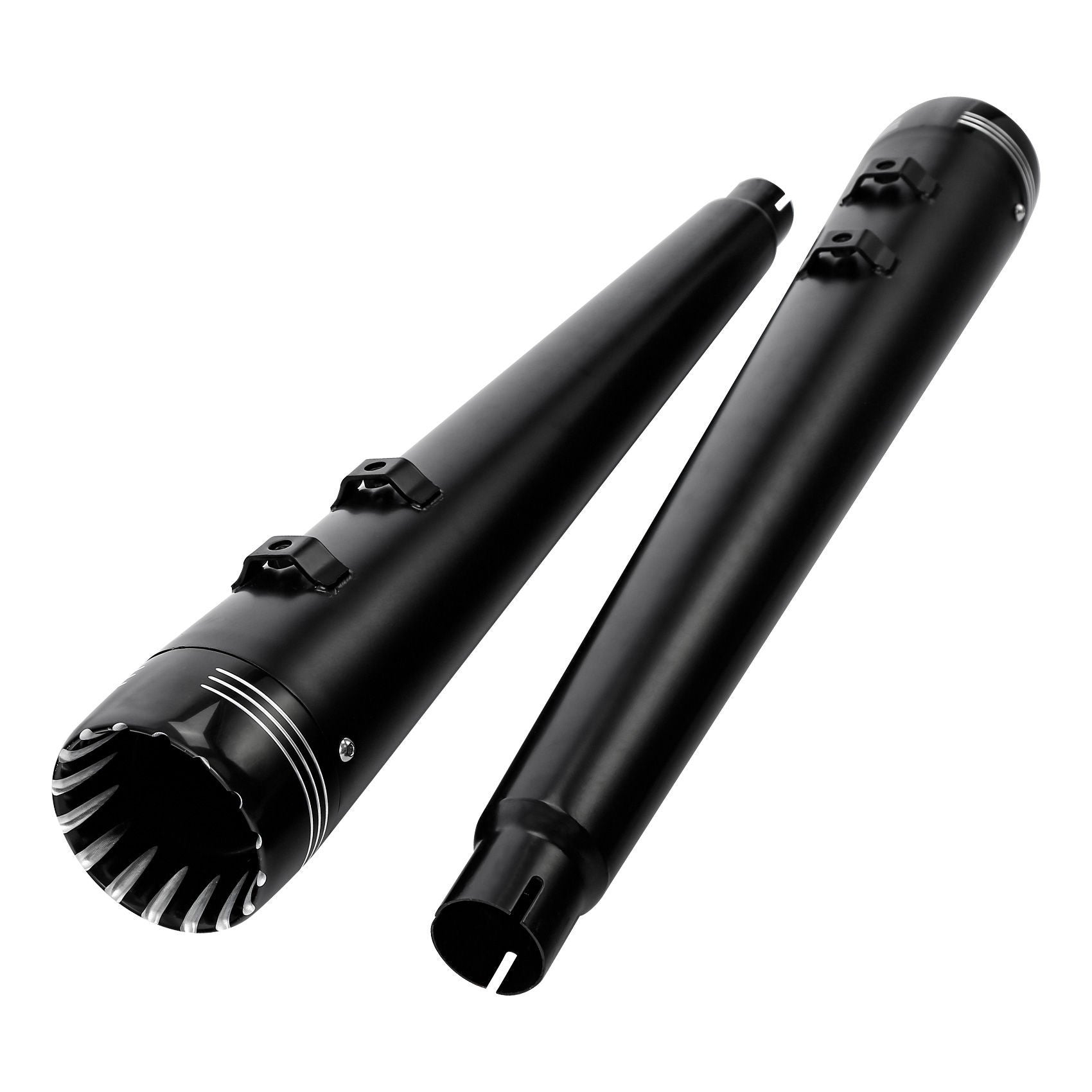 Motorcycle 4" Slip-on Mufflers Exhaust Pipes For Harley Touring Electra Street Glide 1995-2016