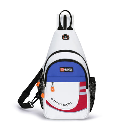 Tourist leisure chest bag, multifunctional large capacity shoulder bag, outdoor trendy crossbody bag