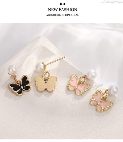 Conjuntos de Joias de Borboleta com Cristal Acrílico Romântico Pulseira Anel Colar Brinco Conjunto para Mulheres Acessórios de Vestido de Jantar de Casamento