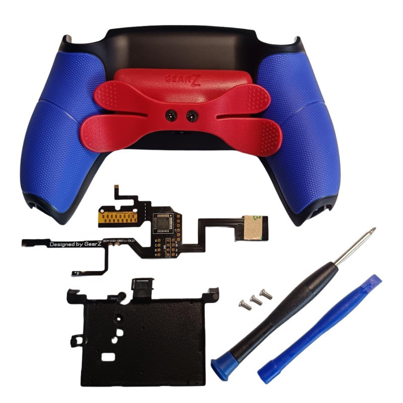 GearZ Back Paddles Programmable Remap Kit for PS5 Controller BDM-030/040/050, Upgrade Board Back Shell Back Button