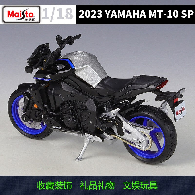 Maisto 1:18 2023 Yamaha MT10 SP MT-10 Estática Veículos Die Cast Hobbies Colecionáveis Brinquedos Modelo de Moto