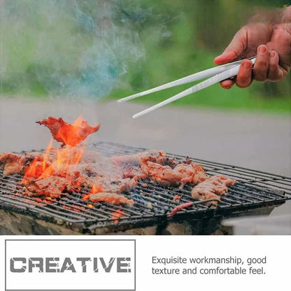 Pinça Multiuso para Churrasco, Pinça de Alimentos, Pegador de Alimentos, Utensílios de Cozinha, Pinça de Churrasco de Aço Inoxidável, Pinça para Buffet e Churrasco