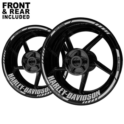 Adesivo para Roda de Moto Harley Davidson de 17/18 Polegadas Logotipo Decalque para Aro e Pneu