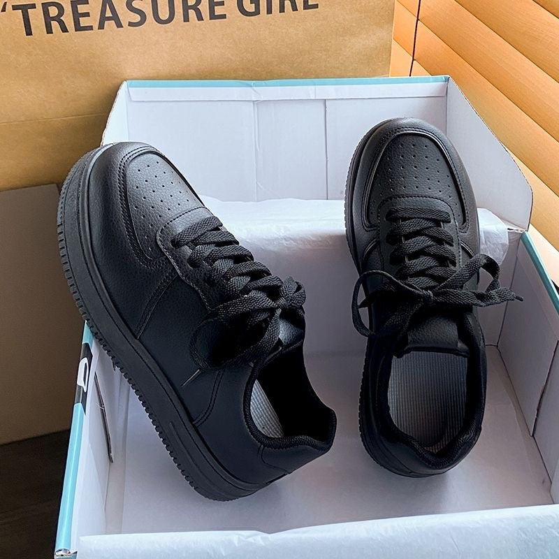 New Casual Small White Sneakers Lightweight Comfortable Sports Board Shoes Fashionable Solid Color Tennis Sneakers for Women