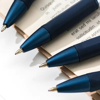 DELI Smooth Writing Ballpoint Pens 0.7mm Black and Blue Ink Pens 12PCS Pack of Retractable Ballpoint Pens for Office School Home