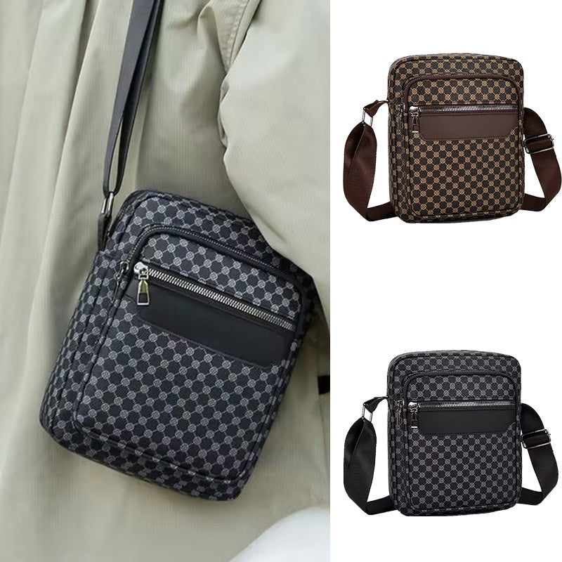 Men's and women's combined color single-shoulder bag, suitable for travel and photography, PU small bag