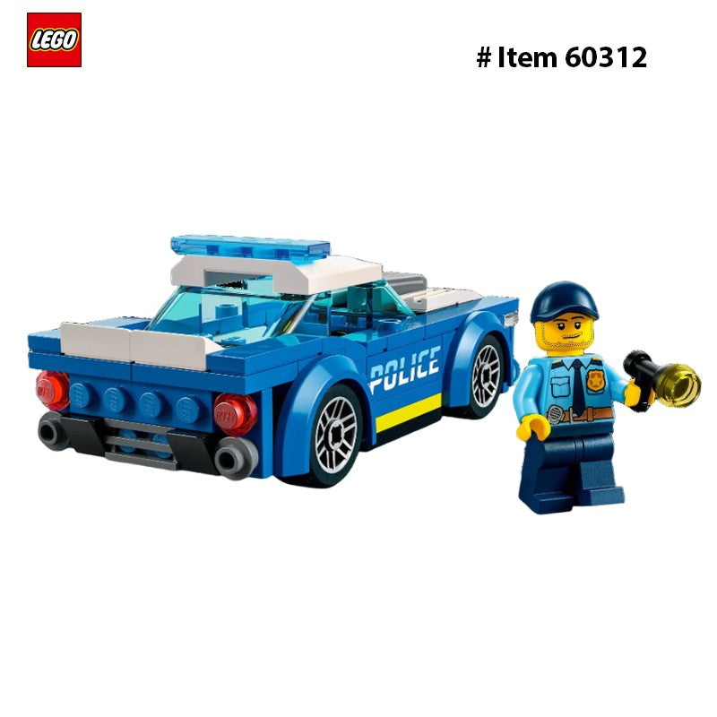 LEGO 60312 City Carro de Polícia para Crianças a Partir de 5 Anos com Minifigura de Policial, Pequena Ideia de Presente, Conjunto de Construção de Perseguição de Carros