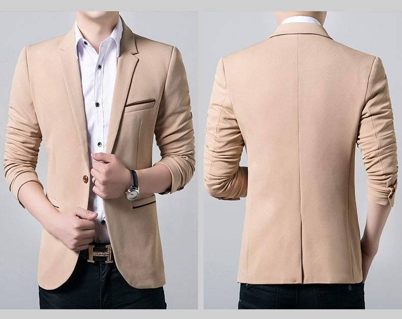 Brand Men's Casual Blazer 2025 Autumn New Fashion Slim Business Suit Coat Gentleman High-quality Men's Clothing Homme M~5XL