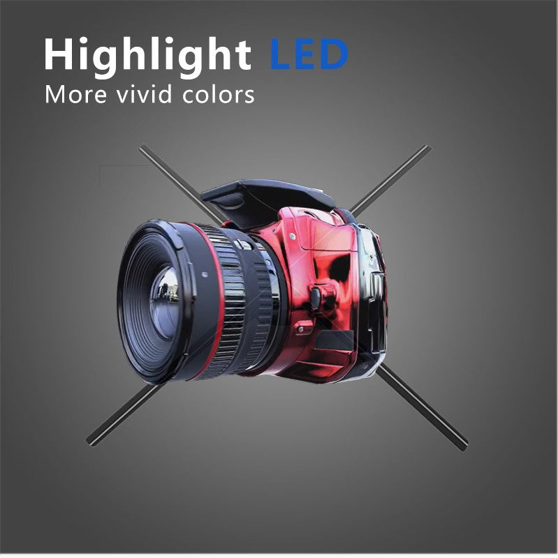 42CM/52CM/56CM/65CM 3D Holographic LED Fan Display for Advertising/Shop/Wedding High Brightness Custom Logo DIY Projector