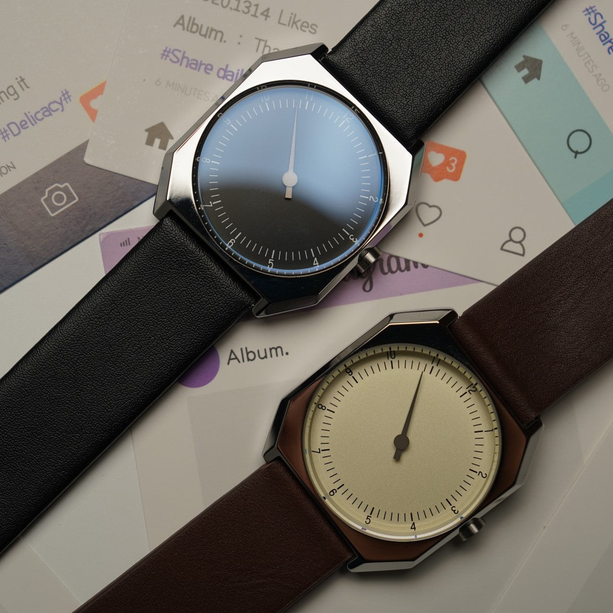 SKU Retro One Pointer Watch for Men - Vintage Style Square Quartz Watch Unique Design Fashion Wristwatch for man men alloy watch