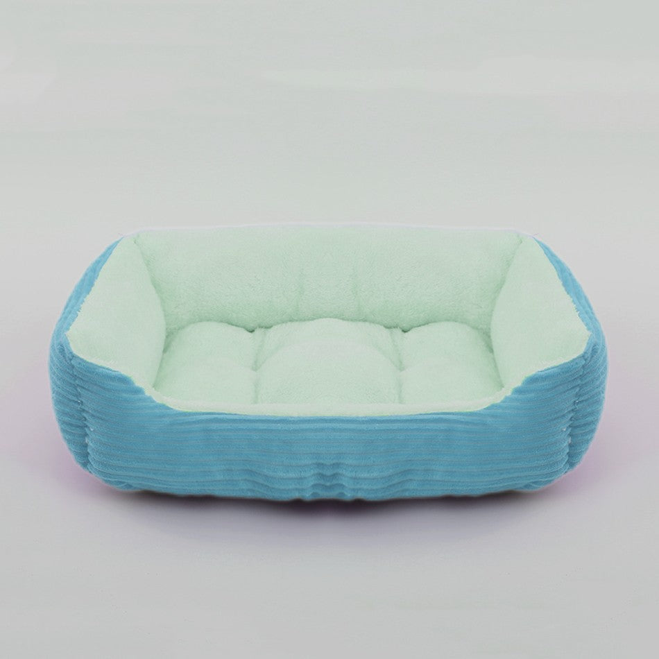 Cama para Cães e Gatos, Quadrada, Pelúcia, Canil, Sofá-Cama para Cães de Porte Médio e Pequeno, Almofada Calmante para Pets, Casa, Artigos para Animais de Estimação, Inverno