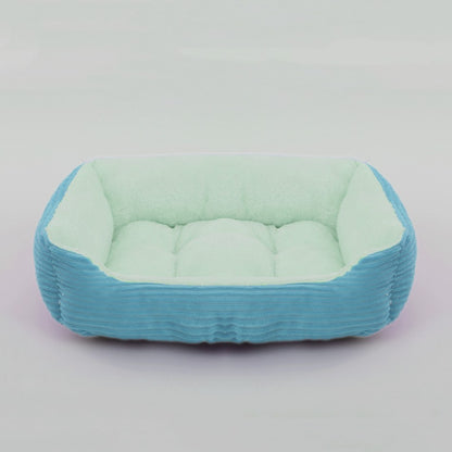 Cama para Cães e Gatos, Quadrada, Pelúcia, Canil, Sofá-Cama para Cães de Porte Médio e Pequeno, Almofada Calmante para Pets, Casa, Artigos para Animais de Estimação, Inverno