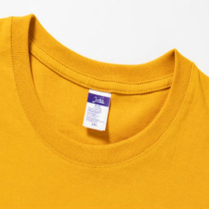 Cotton heavy-duty men's and women's T-shirts, summer breathable short sleeves, customized printing, logo embroidery