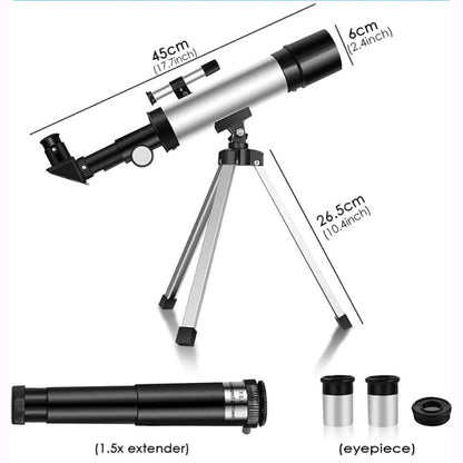 Telescópio Astronômico Profissional de Alta Definição F36050 É O Melhor Presente para Crianças Verem a Lua e as Estrelas