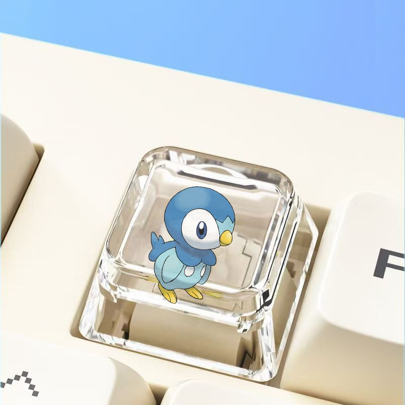 Pokemon Cross mechanical keyboard personalized anime keycap single Charmeleon Blastoise Eevee transparent cartoon keycap
