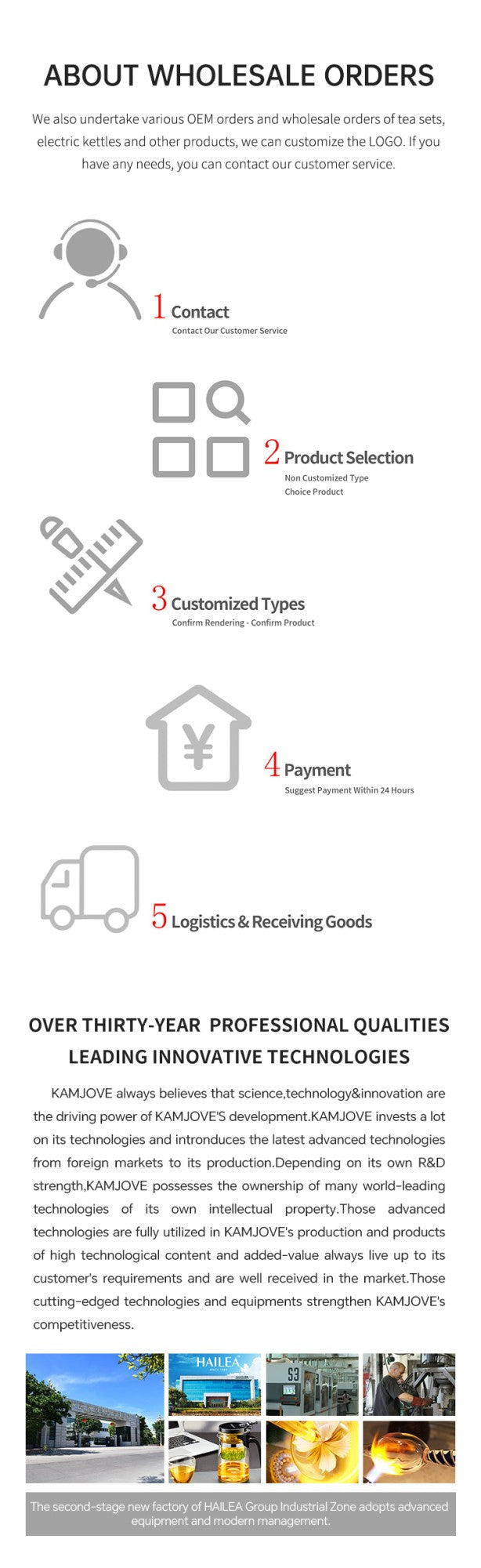 KAMJOVE Tea Pot for Infusions One-touch Tea Filtering Heat-resistant Glass Tea Cup 200/300/500/1000/1200ML Tea Brewing Kettle