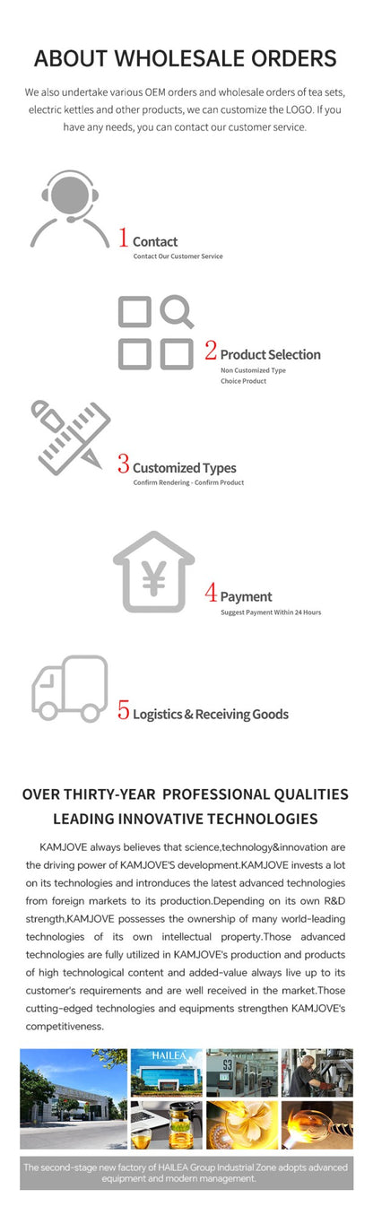 KAMJOVE Tea Pot for Infusions One-touch Tea Filtering Heat-resistant Glass Tea Cup 200/300/500/1000/1200ML Tea Brewing Kettle