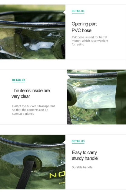 Camping Portable Folding Water Bucket 20L/30L Large Capacity Telescopic Container for Camping, Hiking, Fishing