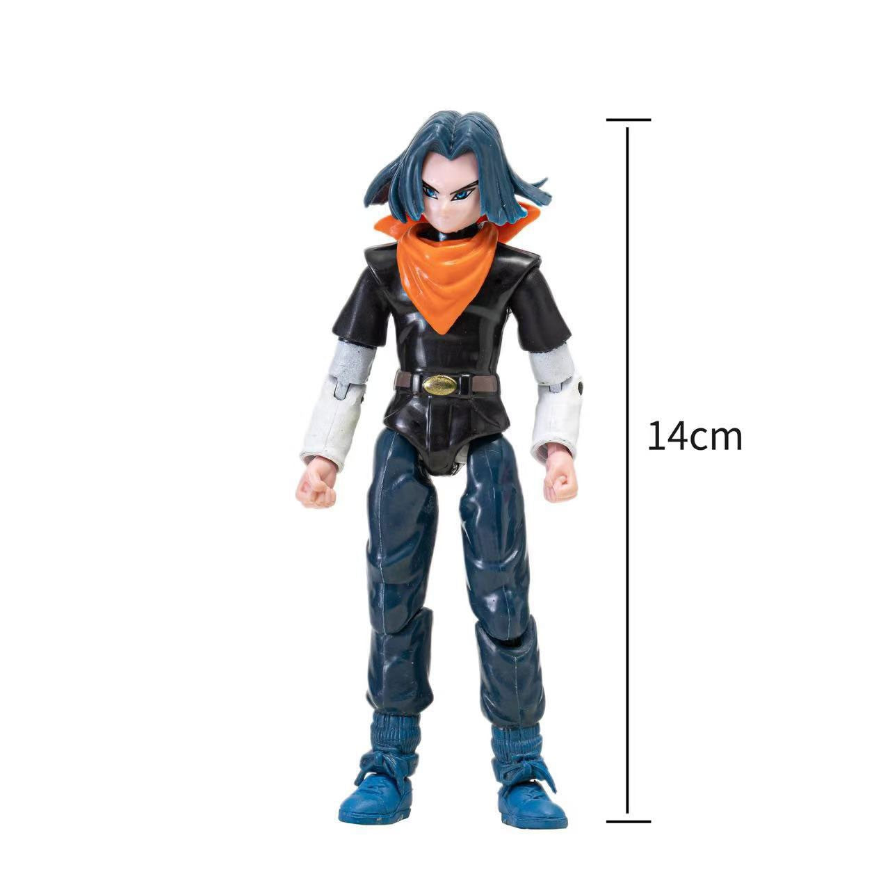 12-18CM Anime Dragon Ball Z Super Saiyan Son Goku Broly Vegeta Anime Action Figure Model Gifts Collectible Figurines for Kids