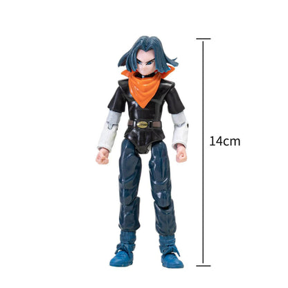 12-18CM Anime Dragon Ball Z Super Saiyan Son Goku Broly Vegeta Anime Action Figure Model Gifts Collectible Figurines for Kids