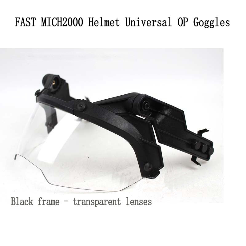 Óculos Táticos para Capacete FAST Guide Destacáveis 90 graus Capacete FAST AF Guia Antiembaçante e Antitumulto Óculos de Proteção OP CS