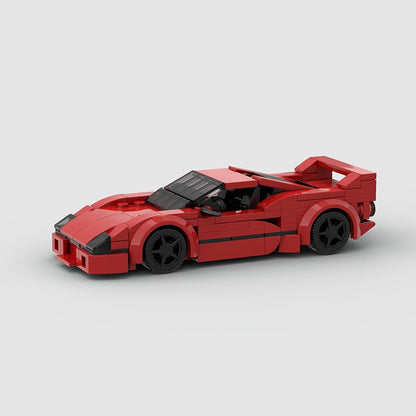 MOC Carro Esportivo de Corrida Veículo Cidade Speed Racer Modelo Técnico Blocos de Construção Tijolos Supercarro F1 Brinquedos Infantis Presentes para Meninos NSX