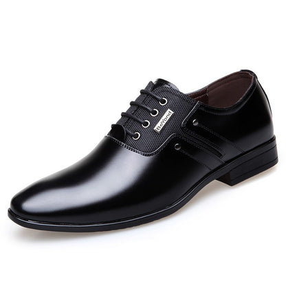 QFFAZ Big Size 38-47 Men Wedding Dress Shoes Black Brown Oxford Shoes Formal Office Business British Lace-up Men's Footwear