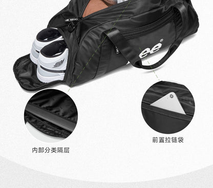 LEE Dry Pocket Sports Fitness Gym Bag for Women Men Large Capacity Waterproof Oxford Duffel Luggage Travel Bag Shoe Compartment