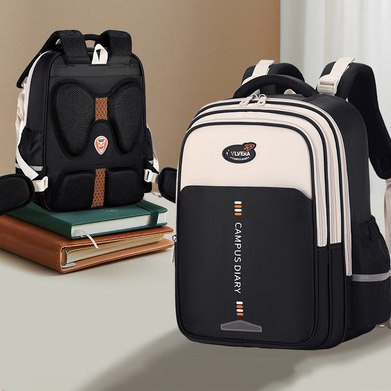 Mochila escolar estilo casual simples coreano para meninas, mochila para crianças do ensino fundamental e médio, bolsa para idades de 6 a 12 anos