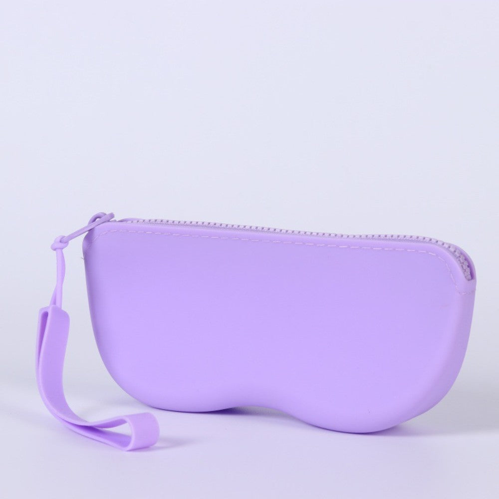 Soft Silicone Zipper Glasses Bag Storage Waterproof Bag Cosmetic Coin Bag for Women Girls Dustproof Glasses Box