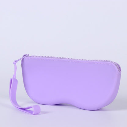Soft Silicone Zipper Glasses Bag Storage Waterproof Bag Cosmetic Coin Bag for Women Girls Dustproof Glasses Box