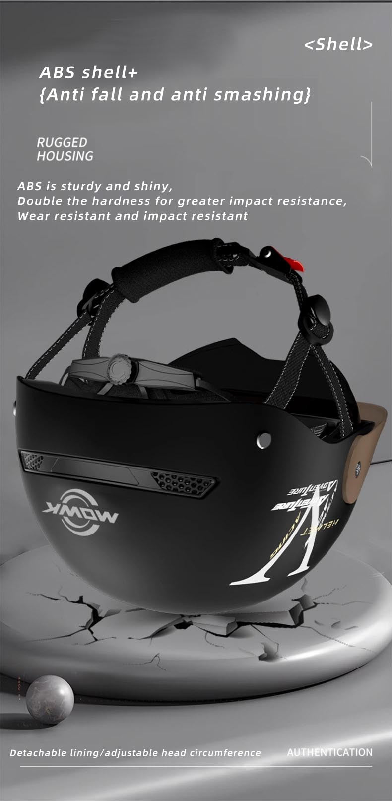 MOWK Capacete de Motocicleta Vintage Meio Capacete de Verão Respirável para Homens e Mulheres Scooter Elétrica a Jato Capacete Aberto Capacete de Segurança Refletivo