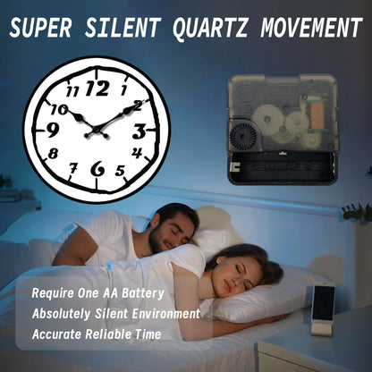 1pc wooden wall clock, modern simple Arabic art digital design wall clock, home mute clock, for living room bedroom, room decora