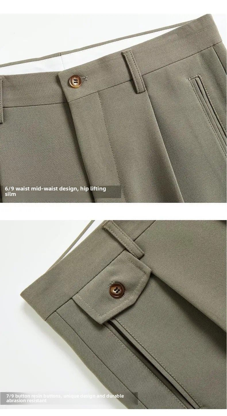 Casual Drapey Suit Set Men's Stylish Complete Set Cool College Students Street Fashion Korean Version Autumn Winter Suit