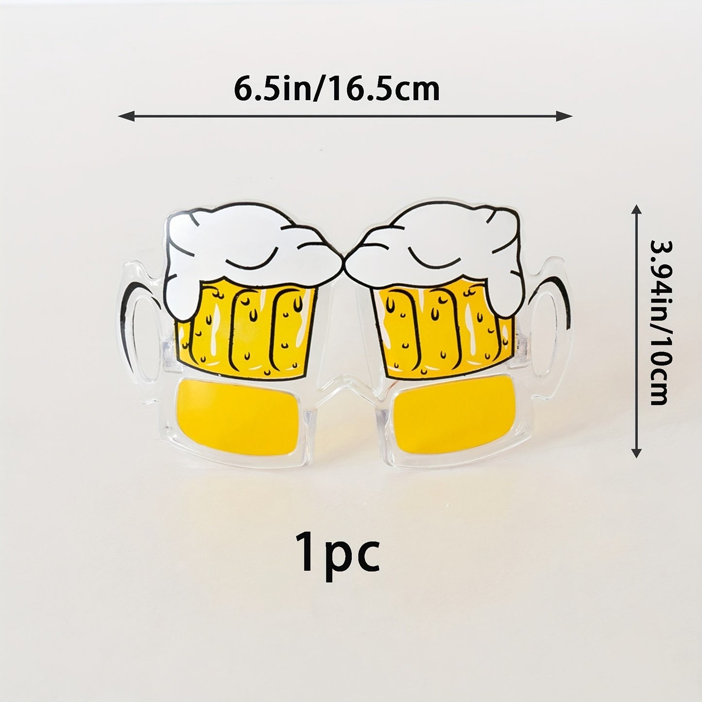 Novelty Bubble Beer Mug Glasses Plastic Durable Design - Tropical Theme Photo Booth Props for Beach Parties Bars & Bat Mitzvahs