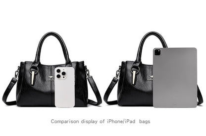 Genuine 3Layers High Quality Soft PU Leather Ladies Shoulder Crossbody Bags for Women  Luxury Handbags  Women  Designer A Main