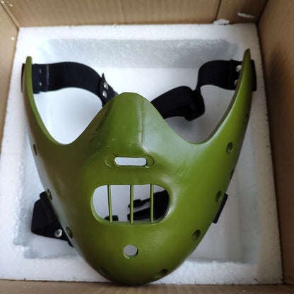 Hannibal Masks Horror Hannibal Scary Resin Lecter The Silence of The Lambs Masquerade Cosplay Party Halloween Mask 3 Colors