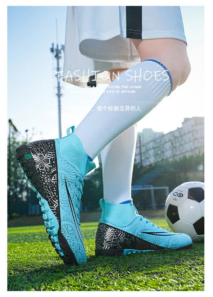 Superfly FG Football Boots Outdoor Soccer Cleats Shoes Soft Sport Professional Shoes Breathable Comfortable Boots Plus Size