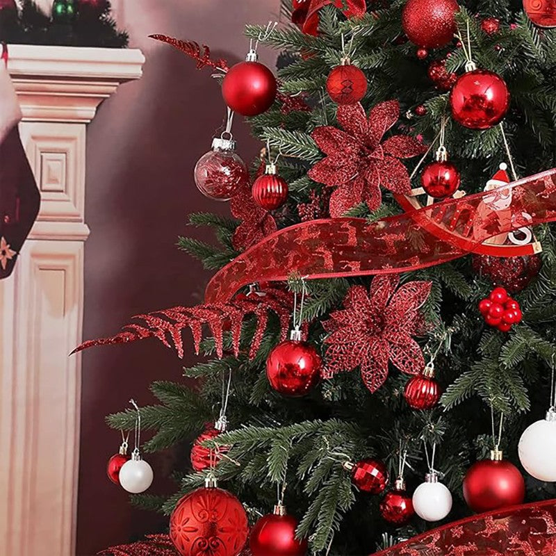24Pcs 3cm Christmas Balls Christmas Tree Decoration Xmas Hanging Tree Pendants Home Party Christmas Tree Decor New Year Gifts