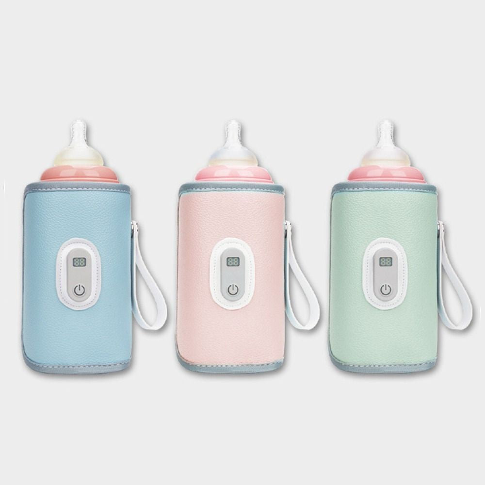 Digital Baby Bottle Warmer 5 Levels LED Display Milk Bottle Insulation Cover Heating Type-C Bottle Thermal Heater