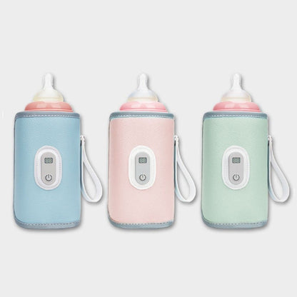 Digital Baby Bottle Warmer 5 Levels LED Display Milk Bottle Insulation Cover Heating Type-C Bottle Thermal Heater