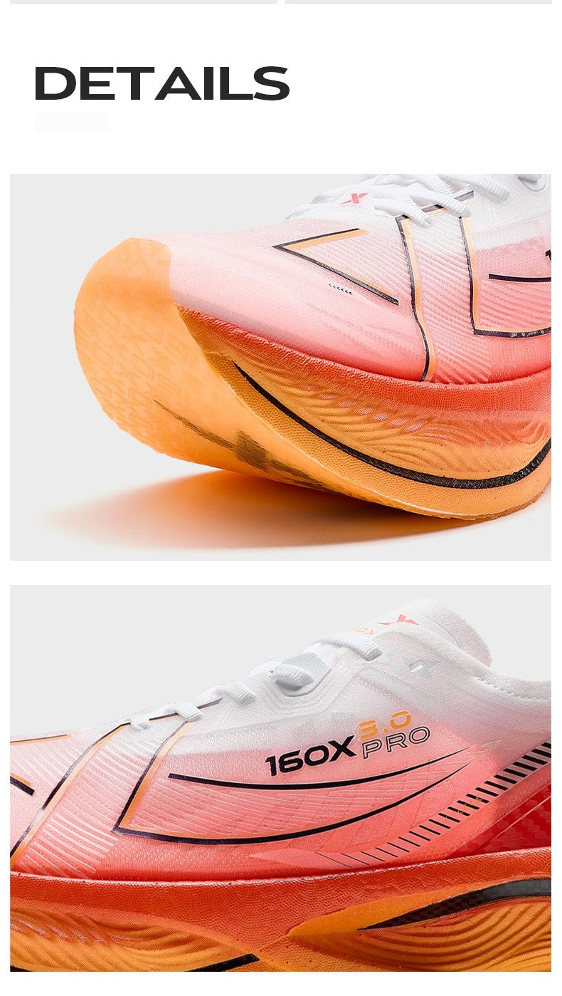 Xtep 160X 3.0 PRO Running Shoes For Men Summer Multi-scene Carbon Plate Running Shoes Breathable Racing Sport Shoes 976419110086